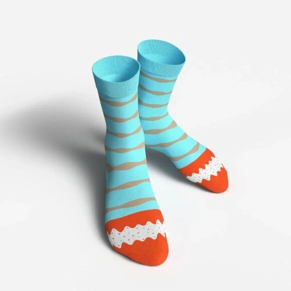 1SOCK2SOCK Women's Donut Crew Socks Fun Cotton Gift Box Multipack (3/6 Pairs)
